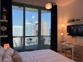 Fully-furnished Bedroom with Balcony near the Beach